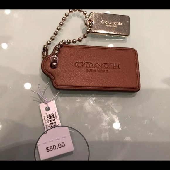 Coach leather keychain (ONLY ONE- only Brown color left) - Picture 3 of 3